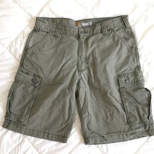 Carhartt Relaxed Fit Olive Green Cargo Shorts